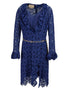 Gucci Blu Viscose and Cotton Mid Long Dress