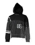 Dolce & Gabbana Black White Stripe Hooded Sweatshirt Sweater