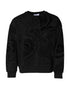 Dolce & Gabbana Black Printed Crew Neck Sweatshirt Sweater