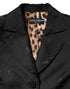 Dolce & Gabbana Black Single Breasted Trench Coat Jacket