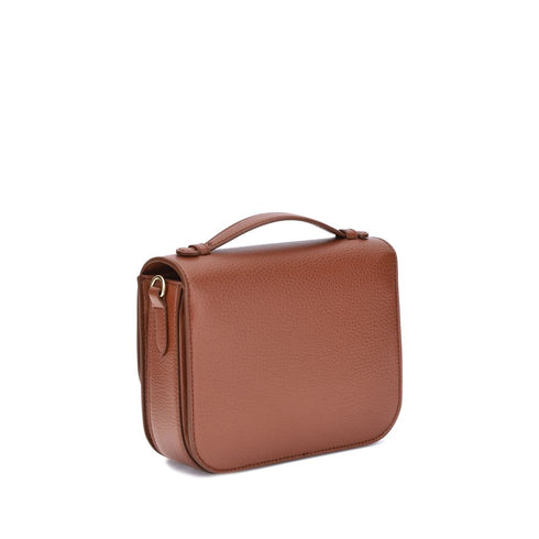 Stella McCartney Logo Flap Bag in Brown Eco Faux Leather for Women