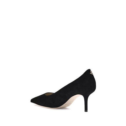 Jimmy Choo Love Black Suede Kitten Heels Pumps – Pointed Toe Shoes for Women
