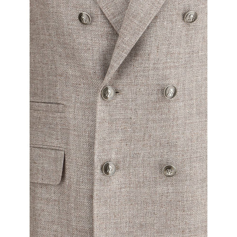 Brunello Cucinelli Light Brown Linen Blazer