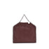 Stella McCartney Falabella Fold Over Tote Handbag Burgundy Vegan Leather for Women
