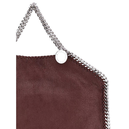 Stella McCartney Falabella Fold Over Tote Handbag Burgundy Vegan Leather for Women