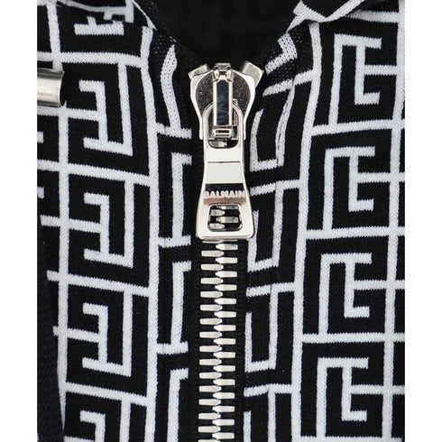 Balmain Black Cotton Sweater