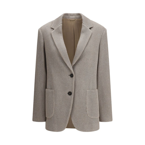 Brunello Cucinelli Ribbed deisgn lurex Jacket