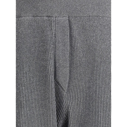 Brunello Cucinelli Ribbed lurex Pants