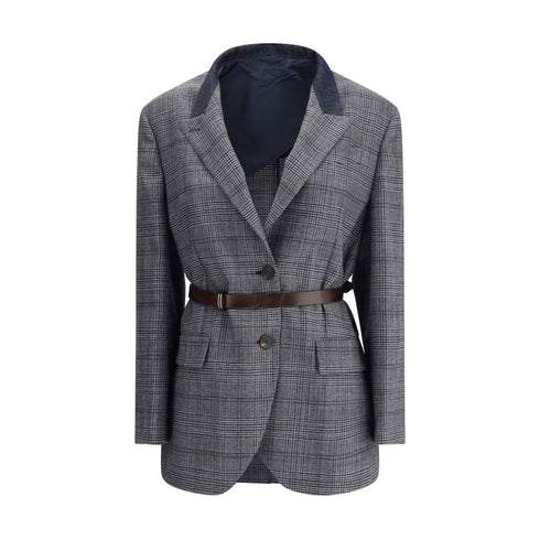 Brunello Cucinelli Prince of Wales pattern Blazer