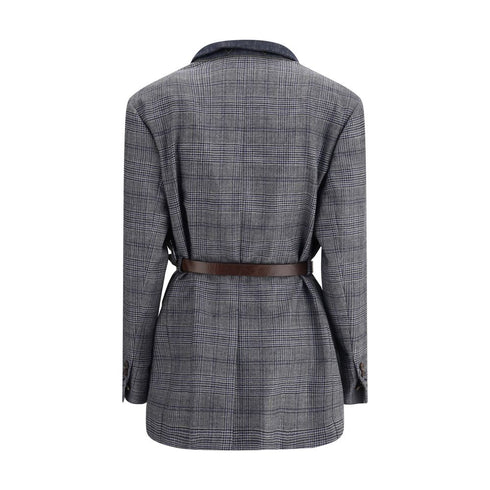 Brunello Cucinelli Prince of Wales pattern Blazer