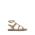 Valentino Garavani Rockstud Gladiator Sandals for Women – Brown Calf Leather Flats