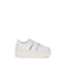 Valentino Rockstud Untitled Sneakers – White Calf Leather Flatform – Women’s Shoes