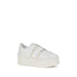Valentino Rockstud Untitled Sneakers – White Calf Leather Flatform – Women’s Shoes