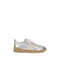 Valentino Garavani Upvillage Low-Top Sneakers Shoes – Silver Laminated Leather