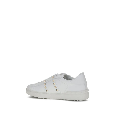 Valentino Garavani Rockstud Untitled Women’s White Leather Studded Sneakers Shoes
