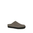Brunello Cucinelli Taupe Gray Croc-Effect Leather Mules