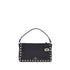 Valentino Garavani Rockstud Shoulder Bag – Black Calf Leather Zip-Up for Women