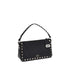 Valentino Garavani Rockstud Shoulder Bag – Black Calf Leather Zip-Up for Women