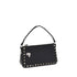 Valentino Garavani Rockstud Shoulder Bag – Black Calf Leather Zip-Up for Women