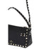 Valentino Garavani Rockstud Shoulder Bag – Black Calf Leather Zip-Up for Women