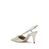 Valentino Garavani White Leather Slingback Pumps with Bow – Women’s