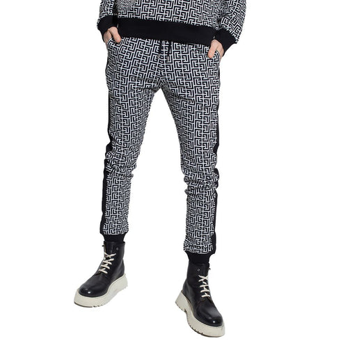 Balmain Black Cotton Jeans & Pant