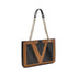 Valentino Garavani Viva Superstar Small Black/Brown Leather Tote Bag Women