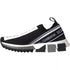 Dolce & Gabbana Sorrento Sneakers Slip-On Shoes Black White Knit
