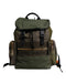 Dolce & Gabbana Green Patchwork Travel Backpack Military Bag