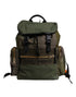 Dolce & Gabbana Green Patchwork Travel Backpack Military Bag