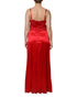 Dolce & Gabbana Red Silk Sleeveless Maxi Long Dress