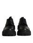 Dolce & Gabbana Black Leather Lace Up Derby Men Dress Shoes