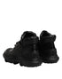 Dolce & Gabbana Black Leather Casual Mens Ankle Boots Shoes