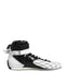 Dolce & Gabbana Black White Leather High Top Sneakers Shoes
