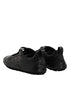 Dolce & Gabbana Black Exotic Leather Low Top Sneakers Shoes