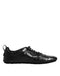 Dolce & Gabbana Black Exotic Leather Low Top Sneakers Shoes