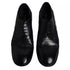 Dolce & Gabbana Dark Blue Leather Derby Wingtip Formal Shoes