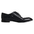 Dolce & Gabbana Dark Blue Leather Derby Wingtip Formal Shoes