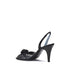 Valentino Garavani Royal Sandals Black Leather Slingback High Heel Women