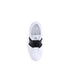 Valentino Garavani Rockstud Untitled White Leather Low-Top Sneakers Shoes with Black Band