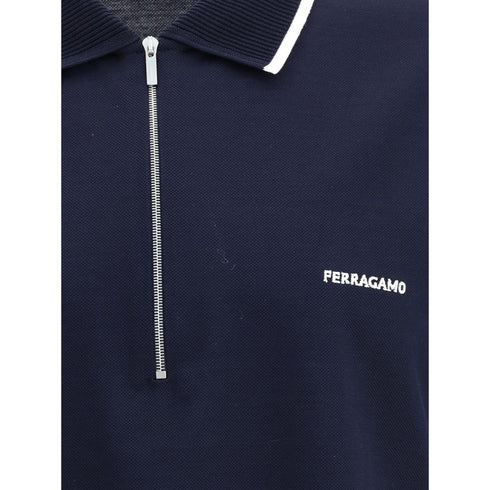 Ferragamo Zip Polo Shirt