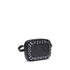 Valentino Garavani Nellcôte Eyelet Shoulder Bag Black Calf Leather – Women