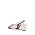 Valentino Garavani Valet Du Roi Pumps – White & Brown Two-Tone Leather Slingback Heels