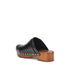 Chloé Jeannette Black Leather Mule Clogs with Wooden Platform and Gold Studs - Women’s