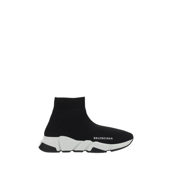 Balenciaga Speed AW25 Sock Sneakers – Black Polyester Knit Shoes