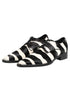 Dolce & Gabbana Black White Zebra Pony Fur Dress Shoes