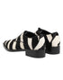 Dolce & Gabbana Black White Zebra Pony Fur Dress Shoes