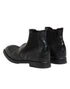 Dolce & Gabbana Black Leather Ankle Boots Slip On Shoes