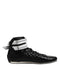 Dolce & Gabbana Black Quilted Leather Lace Up Sneakers Shoes