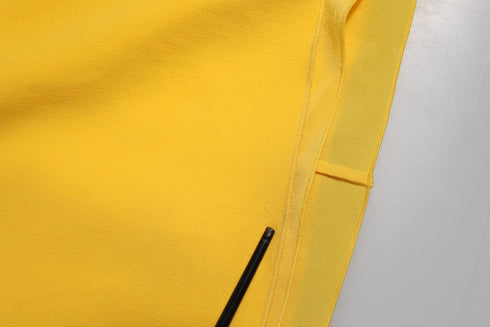 Dolce & Gabbana Yellow One Shoulder Side Slit Sheath Dress